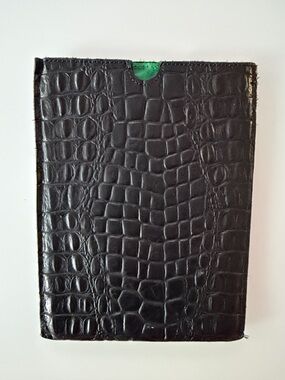 Clare Vivier Croc-Embossed Leather iPad Sleeve